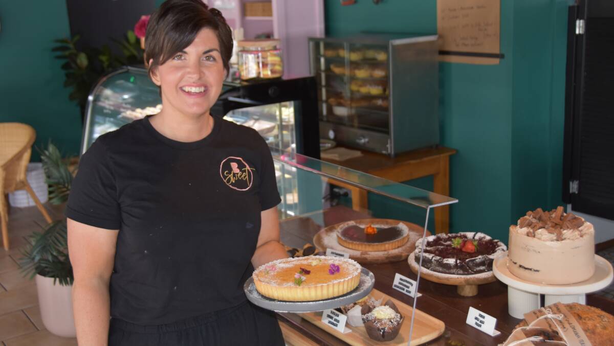 The Bake Shop's Renae Zadow with some of the sweet treats which are all made in small batches in her kitchen. Picture by Catherine Miller