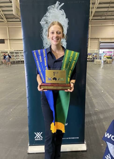 SA SUCCESS: Sarah Haynes, Naracoorte, was the winner of the AWEX/TAFE national graduate woolclasser competition in Sydney this week.