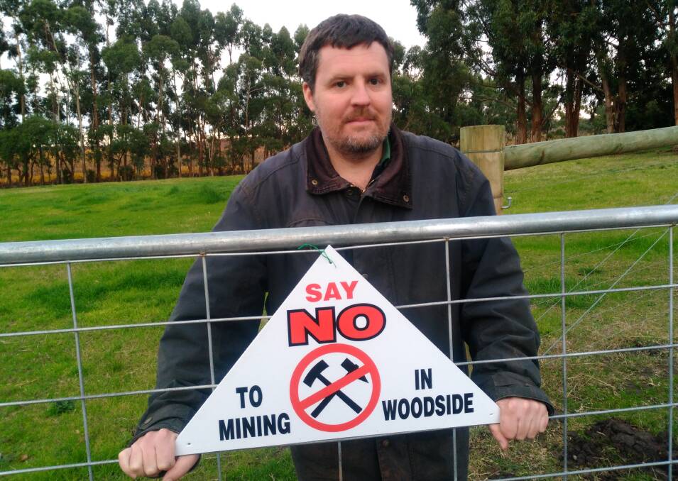 NO GO: Inverbrackie Creek Catchment Group chairman Jim Franklin-McEvoy says the proposed Bird in Hand gold mine cannot coexist with high value agriculture in the Adelaide Hills.