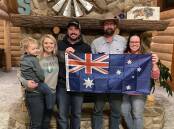 Angus, Emma and Jake Phillips, Naracoorte, with fellow first generation farmers Aaron and Sheyna Strommen, Strommen Ranch, North Dakota. Picture supplied