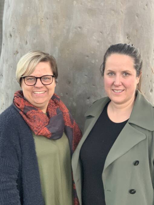 ON-FARM BENEFITS: Biosecurity extension officers Emily Buddle and Pene Keynes are working with producers to demonstrate that implementing biosecurity measures is a farm insurance policy.