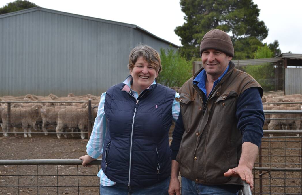 GENETIC ADVANTAGE: Jane and Greg Kellock, Farrell Flat, have used the DNA Flock Profile test twice to help them understand their flock genetics.
