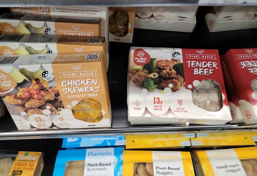 It says chicken and beef, with the words plant-based in smaller text above, but it's really junk food, red meat industry leaders say.