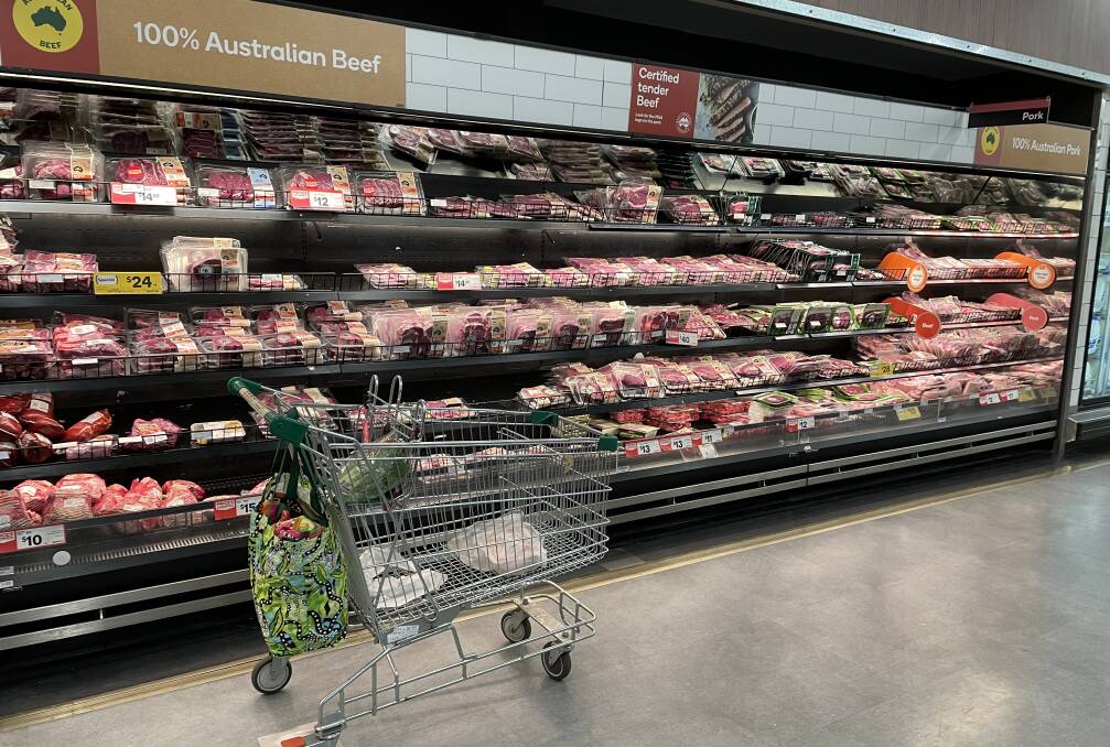 Trolleys are pulling up for longer at the red meat section of supermarkets, as prices start to drop in line with saleyard returns for cattle and sheep.
