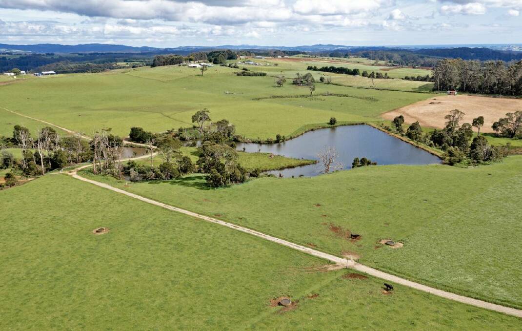 Super-high rainfall is recorded annually on this Tasmanian farm in the north-west.