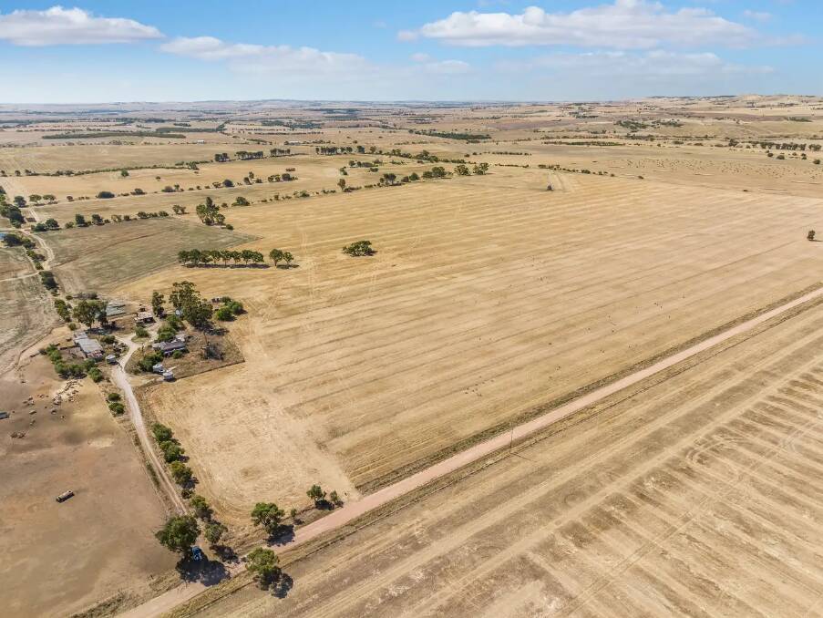 The Peter's family had owned this Freeling farm for 140 years and sold it at auction in late March for $2.4 million or $9302 per acre. Picture from Ray White Rural