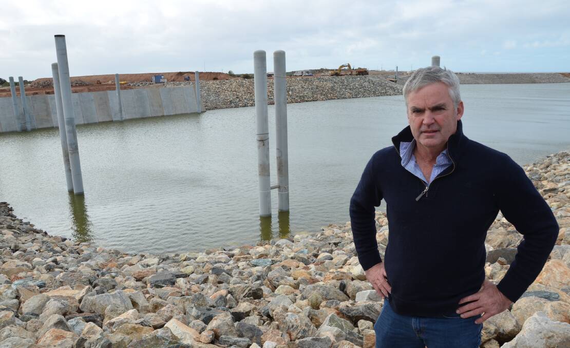 Sea Transport Developments SA manager Mark Cant at the Lucky Bay harbour development.