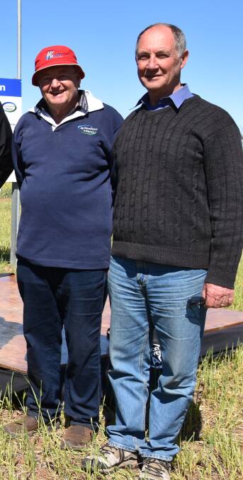 DEBUT: Peter Cousins and Warrick Grace at the Mid North Mesonet launch in September 2019.