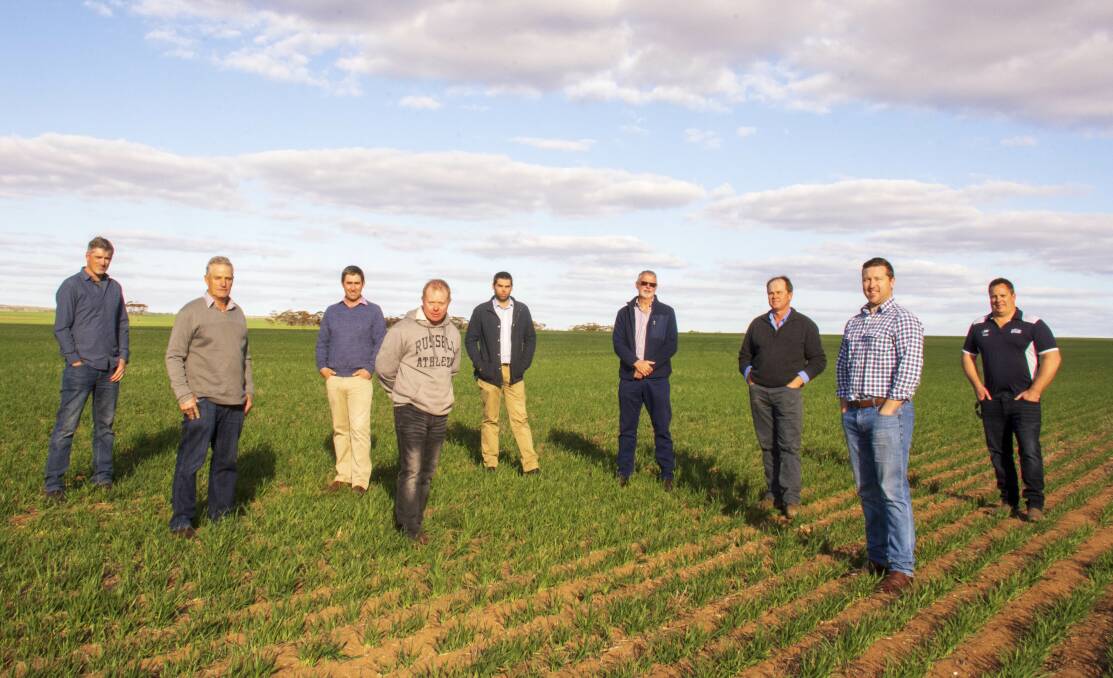 NEW PROJECT: Steering committee members Leigh Fitzgerald, Trevor Cliff, Andrew Baldock, Lachlan Yates, Tristan Baldock, Rob Taverner, Cultivise, Dene Willmott, Adam Chillcott, Cultivise, and Wez Schmidt. Photo: FRESH EYRE PHOTOGRAPHY