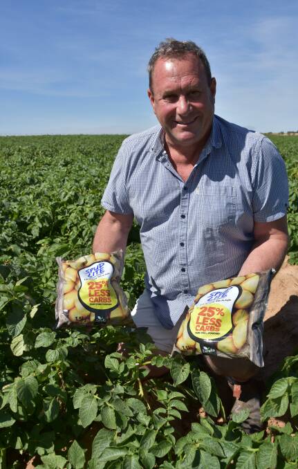 POTATO POPULARITY: Large-scale Parilla vegetable grower Mark Pye said demand for potatoes had increased more than 50 per cent because of coronavirus stockpiling.