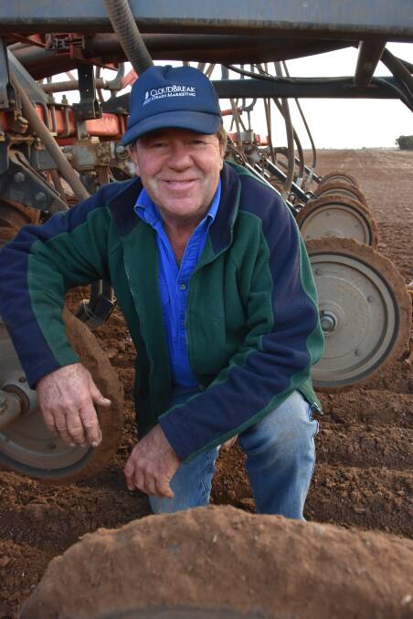 SOWING AHEAD: Jim Franks, Mallala, said he was out in "ideal conditions for seeding", after receiving 54mm of rain in the past fortnight.