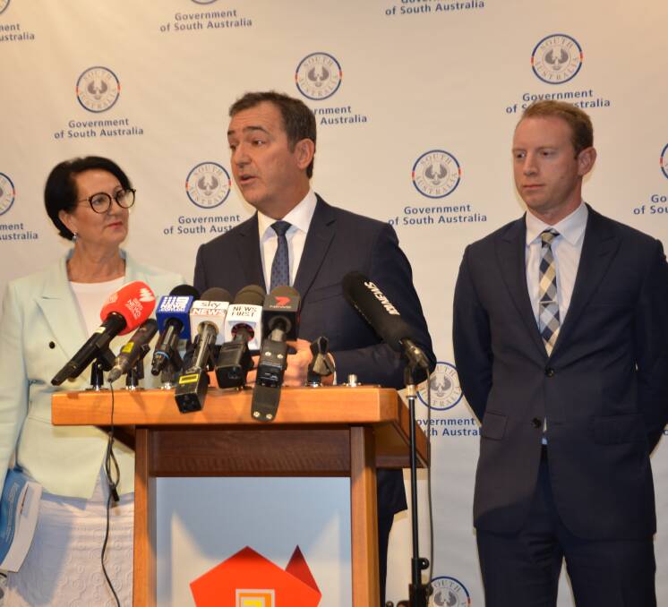 MOVING FORWARD: Attorney-General Vickie Chapman, Premier Steven Marshall and Environment and Water Minister David Speirs publicly released the SA Royal Commission report on the Murray-Darling Basin Plan last week.