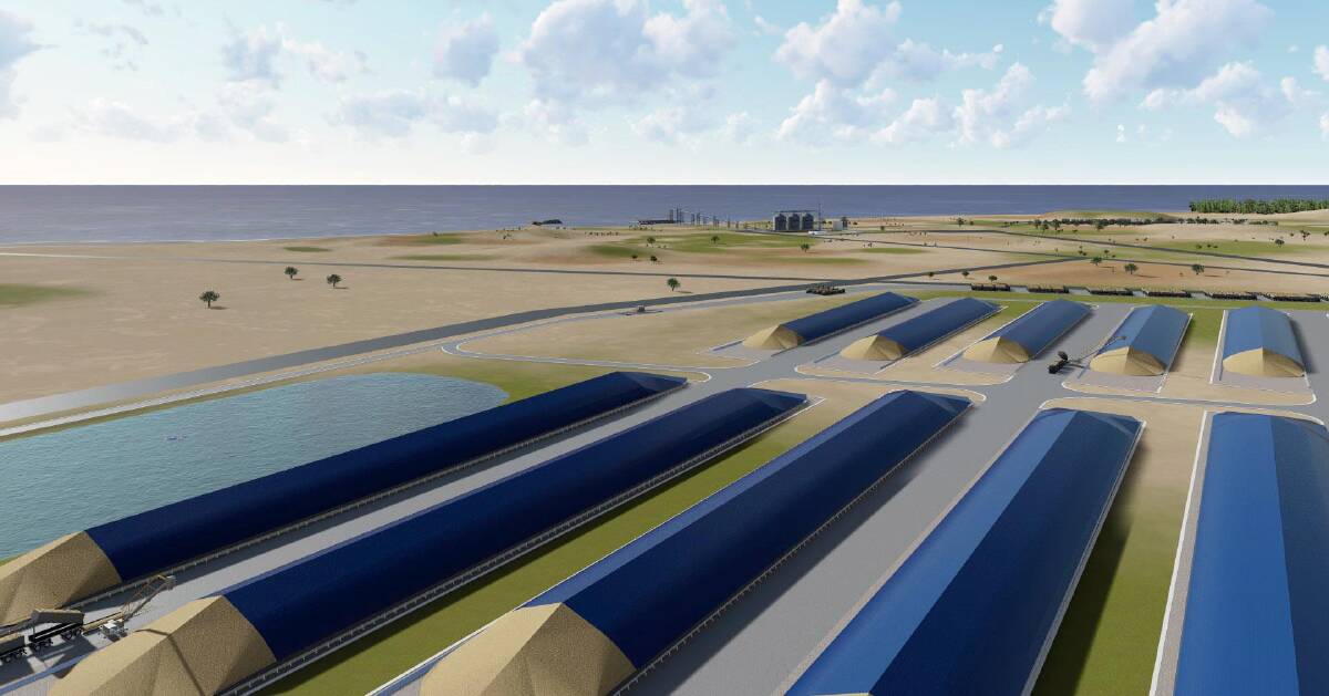 The second phase of the port proposal will see construction of bunkers with storage capacity up to 250,000t of grain. 