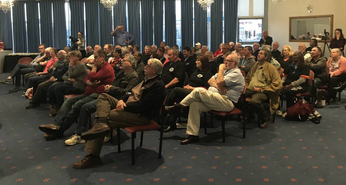 LOCAL VOICES: The Healthy Rivers Roadshow meeting held at Broken Hill, NSW.
