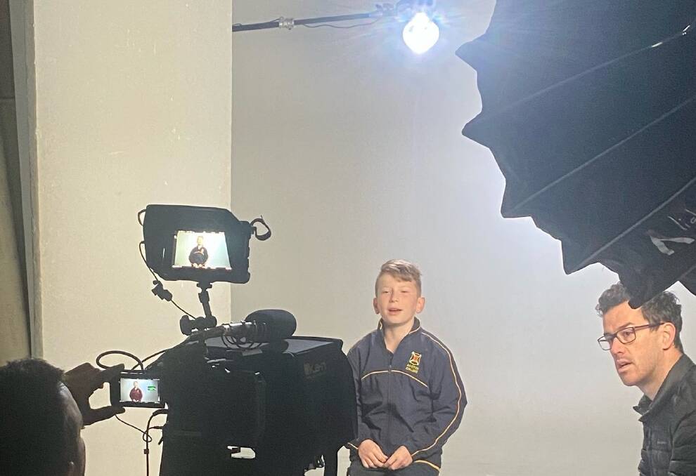MESSAGE SHARED: Sebastian Ascott, 9, helped deliver the content for the educational program.