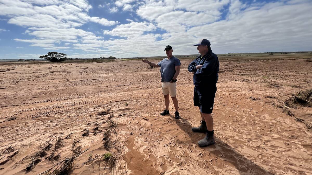 Photos: GPSA CEO BRAD PERRY recently visited the flood-damaged Eyre Peninsula.