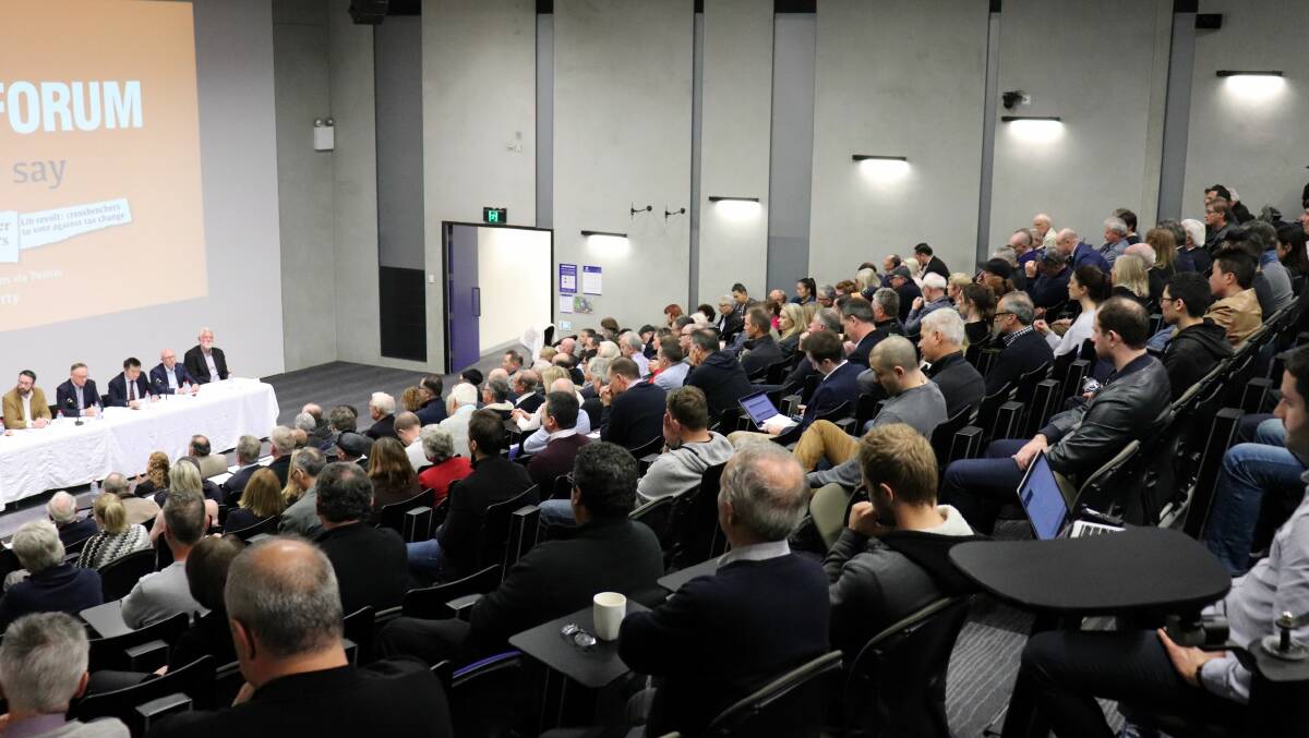 a land tax forum held by SA-Best earlier this month that attracted about 400 people.