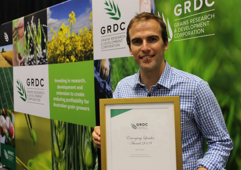 EMERGING LEADER: Kenton Porker, who is based at the Waite campus, said he was pleasantly surprised with the 2019 GRDC Southern Region Emerging Leader Award. 