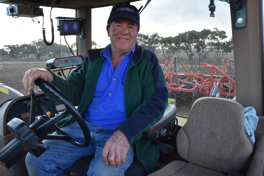 SOWING AHEAD: Jim Franks, Mallala, said he was out in "ideal conditions for seeding", after receiving 54mm of rain in the past fortnight.
