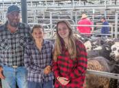 Steven Lamb and daughter Lillie, Dismal Swamp, Kalangadoo, with Georgia Lock, Adelaide, sold 327 PCAS-eligible Angus and Angus-cross steers 9-12 months for an average of $2157.