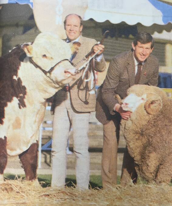 1987: Keith Bennett, Heatherdale, Keith, sold this bull for $75,000 (to Warren Ingerson, Ingawarra, Keith,) while Neil Garnett, Collinsville, Mt Bryan, sold this ram for a world record $215,000 (to Richard Nitchske, Willogoleche stud, Hallett).