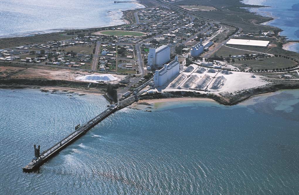 Throughput at Australian grain ports, such as Thevenard, pictured, has never been higher, creating pressure on the grain supply chain.