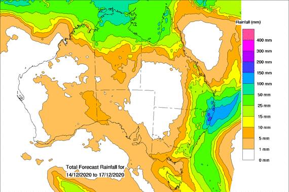 There is further heavy rain in store for northern and eastern Australia. Source: BOM.
