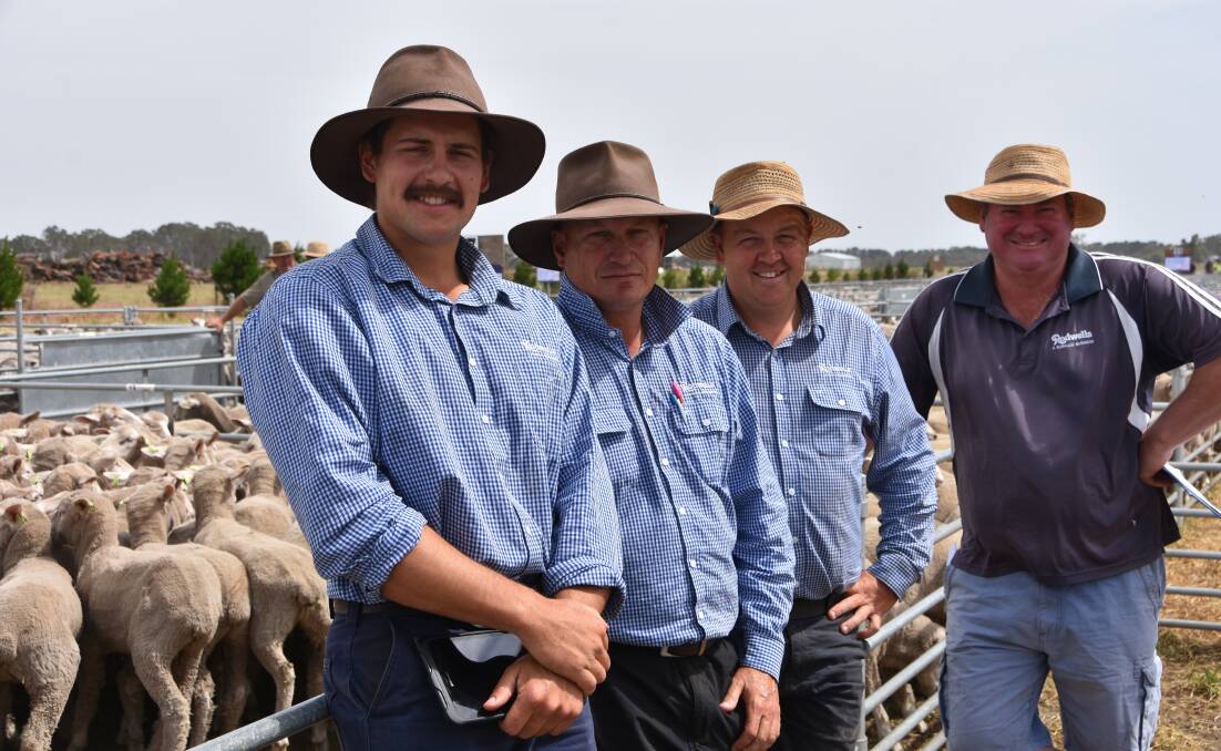 Proof it is not just farmers who keep the ag sector going the Rodwells team was hard at work on National Ag Day, from left Dustin Cross, Dale Dridan, Benn Molineaux and Scott Jackson.