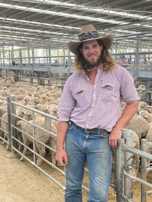 Alex Steff, Blackwood, south of Dunkeld, was a major buyer of Rocklands Pastoral's Merino lambs at Friday's Horsham sale.