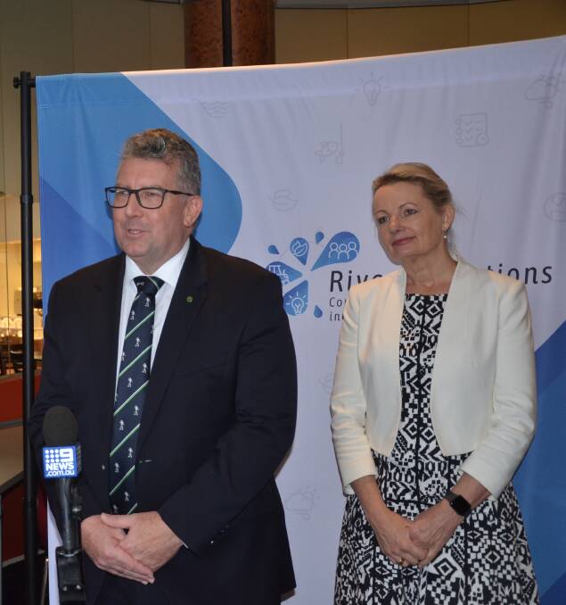 FUNDING CONFIDENCE: Water Minister Keith Pitt and Environment Minister Sussan Ley both say confidence, among southern irrigators, needs to be restored.