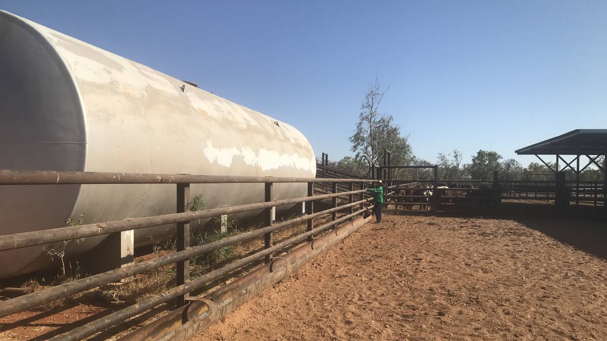 An on-farm molasses storage tank at Cloncurry. Photo - Jacqueline Curley.