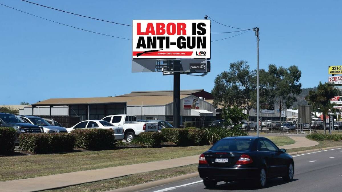 The distinctive billboard on Woolcock Street in Townsville has been leased for 12 months. Photo supplied.
