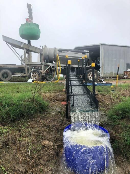 Commissioning of the mobile wet processing plant at the Blackridge trial mining site north of Clermont. Picture supplied.