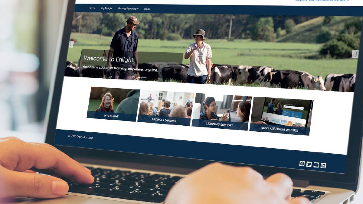 LEARNING ONLINE: Dairy Australia's 'Enlight' learning platform is offering formal online courses for farmers.