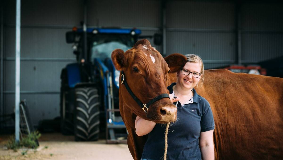 BUSINESS SAVVY: Emily Mueller completed both the Farm Business Fundamentals and Farm Business Analysis courses last year. Photographer: Catherine Forge, Source: Invisible Farmer Project, Museums Victoria