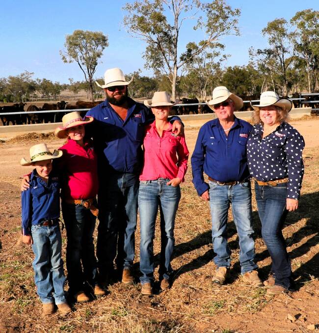 The three-generation Chiconi Grazing operation includes Jo-Anne and Noel Chiconi, their son Gary and his wife Jessie, and their two children Hailey and Sam. Picture supplied