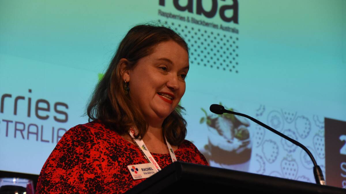 EMBEDDED: Berries Australia chief executive Rachel Mackenzie says sustainability needs to be included within the day-to-day dealings of horticulture businesses. 