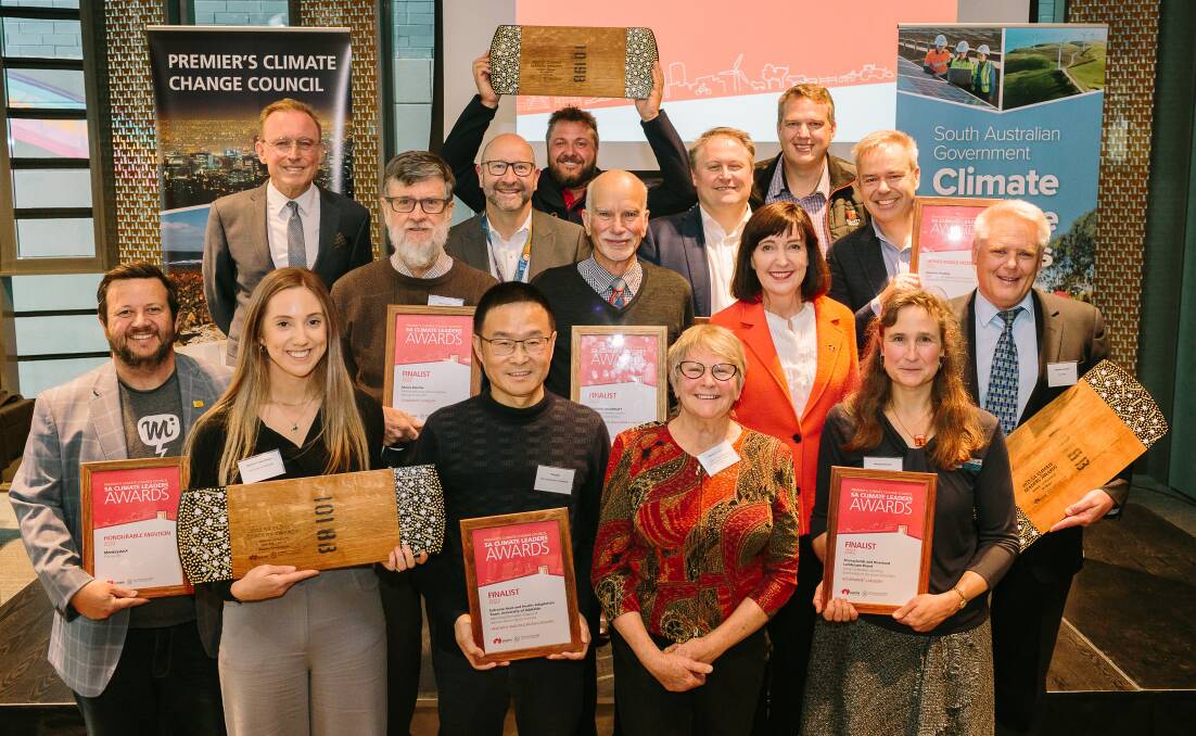 The winners and finalists in the SA Climate Change Leaders Awards. There were record entries this year. Picture supplied