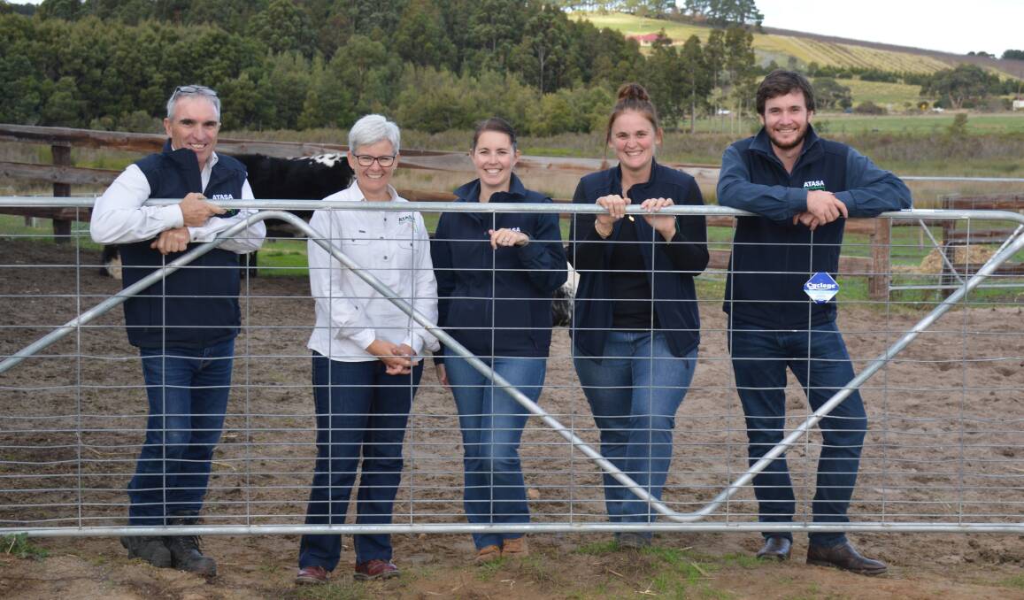 LOOKING FORWARD: ATASA committee members Phil Roberts, president Sue Pratt, Danielle Tulak, Kiara Edwards and Hayward Paynter. Ms Pratt says more could be done to encourage students into agriculture.