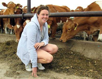 SHARING DREAMS: Ollie Abblitt , Mount Gambier, was first introduced to the vast range of dairy careers available during the Cows Create Careers program, with the industry still a major part of her life.
