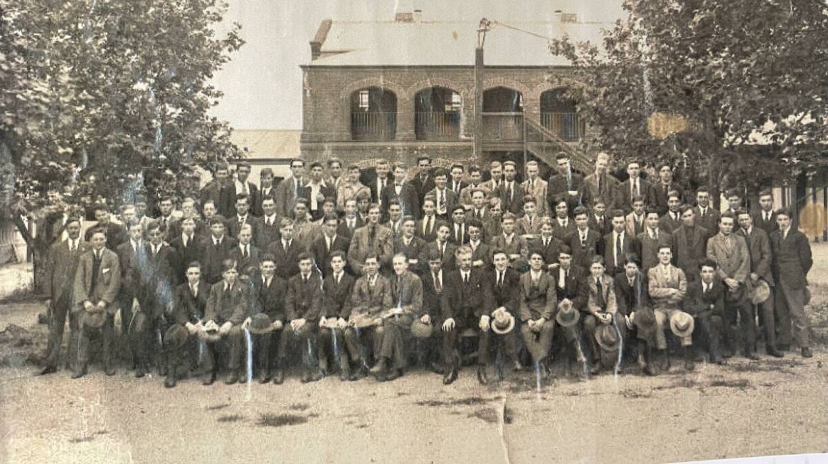 ARRIVAL: Some of the newly-arrived Barwell Boys in 1922.