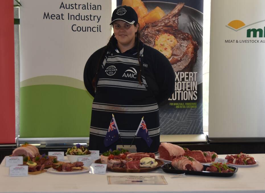 Vic finalist Laura Ross, Ballarat, has started her own on-farm butchery business. Picture by Elizabeth Anderson