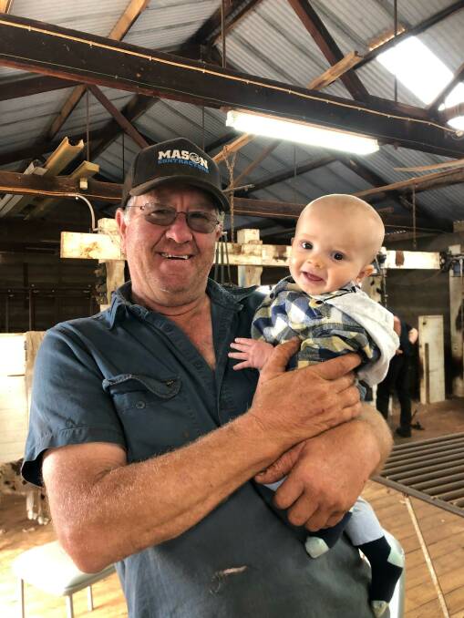 Mark Hannemann, Cleve, with his grandchild, say it's important to be proactive ahead of potential chemical resistance.