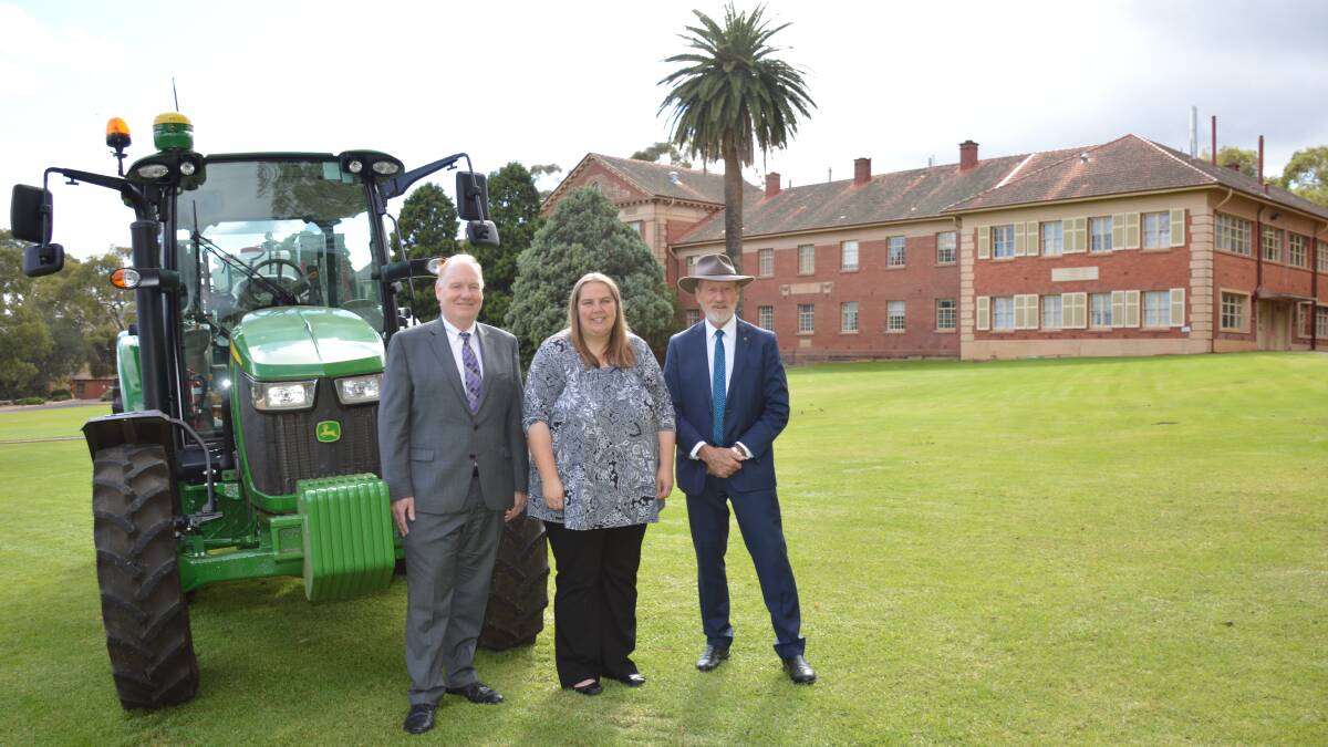 FUTURE PROOFING: University of Adelaide deputy vice chancellor Anton Middelberg, SA Drought Hub application leader Rhiannon Schilling, and Grey MP Rowan Ramsey, at the launch of the drought hub, say they are excited about the opportunities.