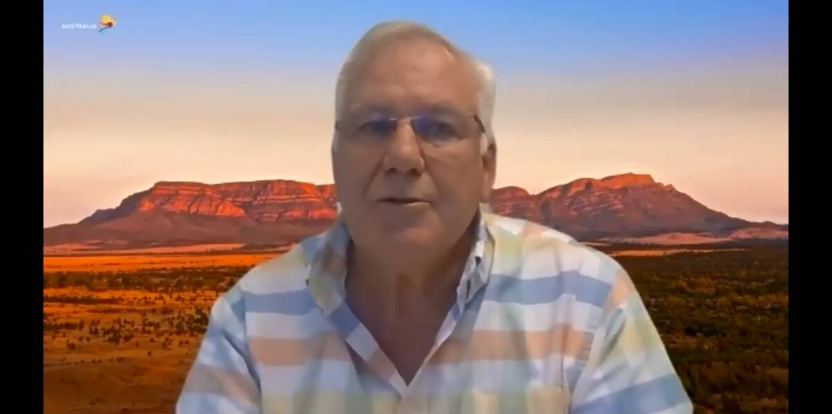 GROWING POPULARITY: Ecotourism Australia's Rod Hillman, during a SA Trade and Investment webinar on tourism, where he spoke about expanding trends.