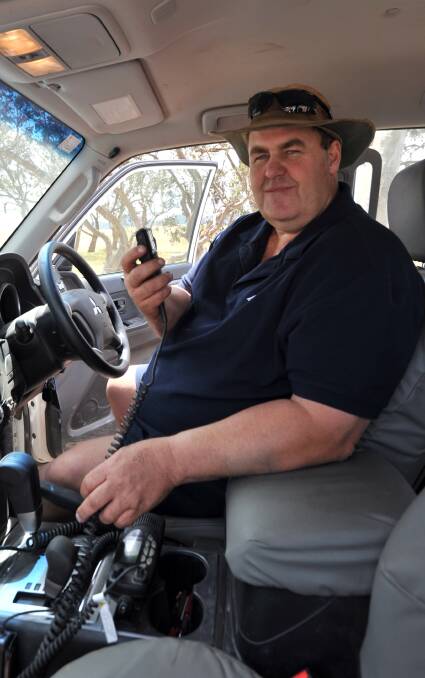 SAFETY FEARS: Gilbert group officer Andrew Allchurch is concerned issues with the CFS radio network have the potential to impair volunteer and community safety.