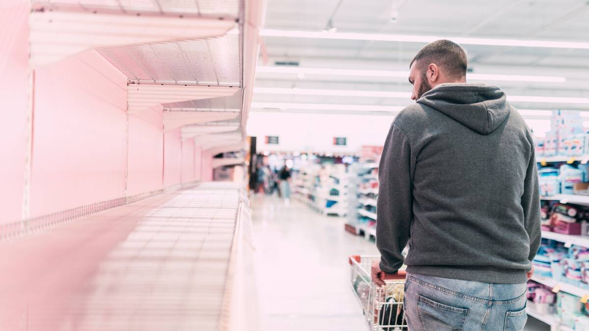 There are concerns supermarket shelves could be emptied again with food manufacturers facing staff shortages due to the pandemic. Photo: SHUTTERSTOCK