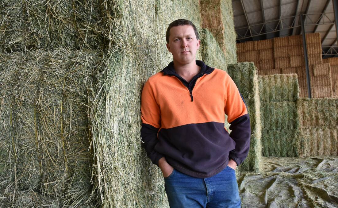 RISING NEED: Corbin Schuster, Schuster Farms, Freeling, said the recent east coast bushfires had increased the interstate demand for hay.