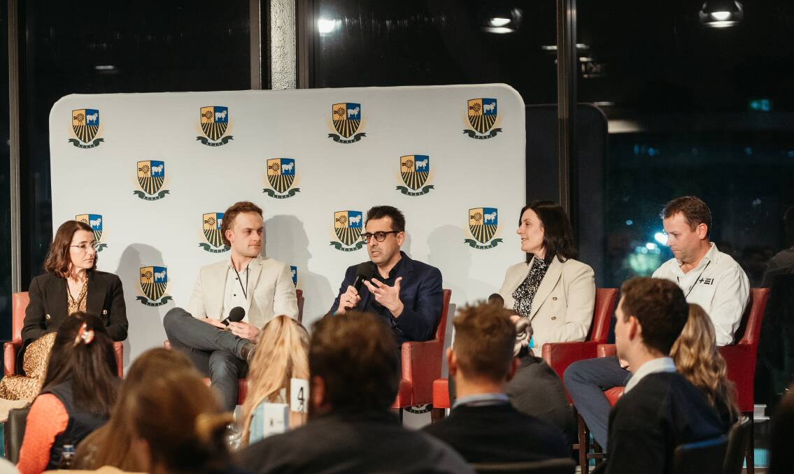 INDUSTRY INSIGHT: Growing the Future panellists included Penny Schulz, Jordy Kitschke, Michael Macolino and Caroline Rhodes. Photo: WILLIAM CHAU, CRTV