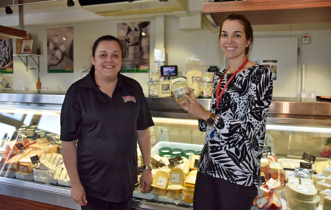 PROVING PROVENANCE: La Casa Del Formaggio store manager Marisa Salandra and marketing manager Lauren Waters with some of their County of Origin labelled products. 